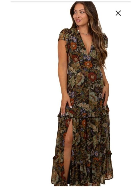 12th Tribe Dresses & Skirts - Sundance 12th Tribe Floral Maxi Dress, size XXL